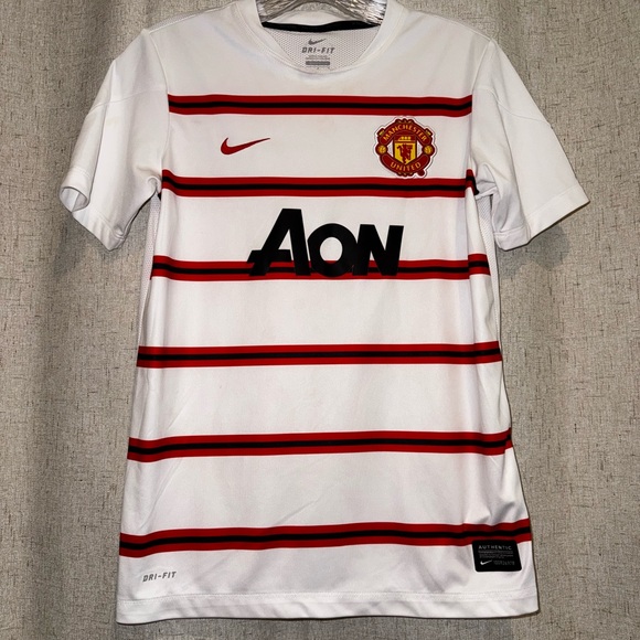 Nike White Jersey with Red and Black Stripes - Picture 1 of 4